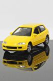 Honda Civic EG6 Hatchback Model Çek Bırak Araba 11 cm Sarı