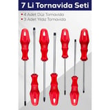 7'li Tornida Seti (4 ADET DÜZ TORNİDA 3 ADET YILDIZ TORNİDA)
