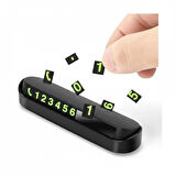 Araba Park Numaratörü Araç Içi Torpido Üstü Açılır Kapanır Neon Telefon Numarası Bırakma