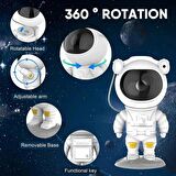 Starry Sky Astronot Projektörlü Uzaktan Kumandalı Gece Lambası