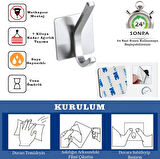 ARDİNİ KENDİNDEN YAPIŞKANLI ASKILIK KROM 04 PAKETTE 5 ADET