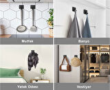 ARDİNİ KENDİNDEN YAPIŞKANLI ASKILIK MAT SİYAH 03 PAKETTE 5 ADET