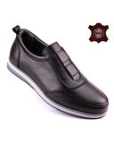 DETECTOR Erkek Siyah Deri Rahat Günlük Loafer Ayakkabı ARDEN