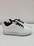 Beyaz Court Bağcıklı Kadın Sneaker Spor Ayakkabısı 