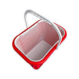 Balıkçı Kovası - 15 lt - Fishack - Süzgeçli - Kırmızı (Kod 179)