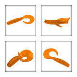 Silikon Kurt Yem - 60mm - Turuncu - Yumy (18065-SM024-10)