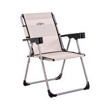 Katlanabilir Piknik ve Kamp Sandalyesi - Bardaklıklı - Rock - Bozkır (A-21-R11)- 140KG Taşıma