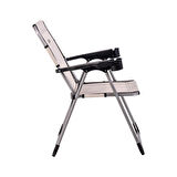 Katlanabilir Piknik ve Kamp Sandalyesi - Bardaklıklı - Rock - Bozkır (A-21-R11)- 140KG Taşıma