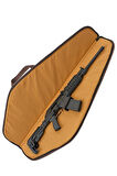 Şarjörlü Tüfek Kılıfı - Savage - Hakiki Deri - Koyu Kahve - 51 Namlu