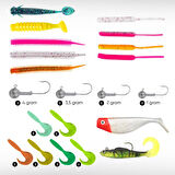 Silikon LRF Yem Seti - 32 Parça - Yem Kutulu - Fishack (2001)