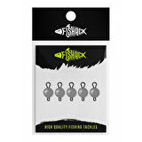 Mafsallı Kurşun - Hareketli İğne Kurşunu - Fishack - 5 Gram - 5'li Paket