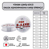 Hayalet Olta Misinası - Japon Materyal - 150 Metre - Pro S-Line - 0,26mm