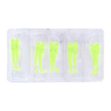 Silikon Kurt Yem - 1,1g 55mm - Fishack Wormix - 1 Adet - UV - Fluo Green - Karides Kokulu