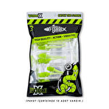 Silikon Kurt Yem - 2,1g 70mm - Fishack Wormix - 1 Adet - Yeşil/Beyaz - Karides Kokulu