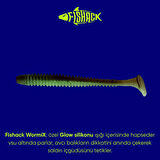 Silikon Kurt Yem - 4,2g 105mm - Turna/Levrek Silikonu - 1 Adet - Gri/Beyaz - Karides Kokulu