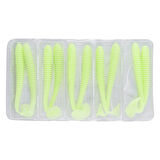 Silikon Kurt Yem - 4,2g 105mm - Turna/Levrek Silikonu - 1 Adet - Glow - Karides Kokulu