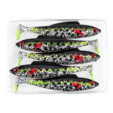 Silikon Balık - 4,5g 85mm - Fishack PredatorX - UV Boyalı - Fleck