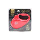 Doggie Master Otomatik Uzatma Tasması Pembe 25 kg/5 mt