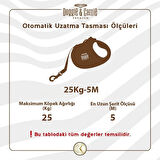 Doggie Master Otomatik Uzatma Tasması Pembe 25 kg/5 mt