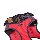 Doggie Havalı Dokuma Reflektörlü Küçük Irk Göğüs Tasması Pembe 38-44 cm (ARG-M)