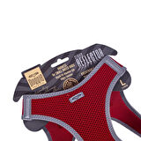 Doggie Havalı Dokuma Reflektörlü Küçük Irk Göğüs Tasması Red 42-48 cm(ARG-L)