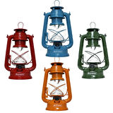 Retro Gemici ve Kamp Lambası - Orcamp - Mavi (OUT-4210)