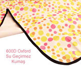 Piknik Kamp Örtüsü - Su Geçirmez - Madfox Skyloft - Green Polka Dot - 546253