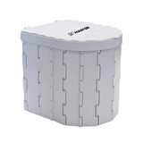 Katlanabilir Portatif Kamp Tuvaleti - Madfox Bi-Pot - Gri - 547218