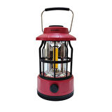 Kamp Lambası - 400 Lümen - Madfox Brand Glamping - Red - 547314