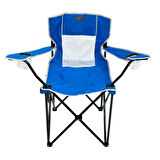 Katlanır Kamp Piknik Sandalyesi - Madfox Harbor - Bardaklıklı - Mavi - 547285 - Taşıma Çantalı
