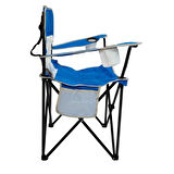 Katlanır Kamp Piknik Sandalyesi - Madfox Harbor - Bardaklıklı - Mavi - 547285 - Taşıma Çantalı