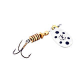 Alabalık Turna Döner Olta Kaşık - Ilba Tondo 20132 - Gümüş/Siyah - No:2