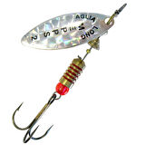 Alabalık Turna Döner Olta Kaşık - Mepps - Aglia Long Rainbo Söğüt Gri No:1