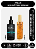 the fair. Argan Besleyici Saç Serumu 50 ml ve Sunlight Shine SPF 50 Güneş Koruyucu Saç Yağı 30 ml