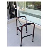 MEDİLABS Metal Walker Hasta Yürüteci Dört Ayaklı Boy Ayarlanabilir