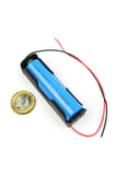 Tekli 1 li 18650 Pil Yuvası Kablolu Tutucu 3.7V Pil Şarj Kutusu