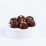 %85 Kakao, Şeker İlavesiz, Bütün Antepfıstıklı Bitter Bonbon Çikolata. 500 Gr.
