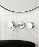Teska Grande Shine Lavabo Bataryası-Beyaz Camlı