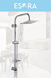 Krom Dubai Robot Duş Seti , Krom Delta Eviye , Lavabo , Banyo Bataryası 4’lü Set