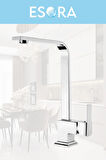 Dubai Krom Robot Duş Seti , Krom Lüx Kare Eviye , Sabit Lavabo , Banyo Bataryası 4’lü Set