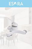 Krom Siyah Robot Duş Seti , Beyaz Oynar Borulu Eviye , Baston Lavabo , Banyo Bataryası 4’lü Set