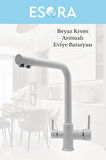 Beyaz Krom Arıtmalı Eviye Bataryası