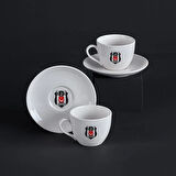 Beşiktaş Lisanslı Arma Logo 2'li Çay Fincan Takımı