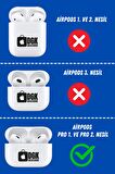 Pro 1/2. Nesil Uyumlu Koruyucu Bluetooth Silikon Yumuşak 360 Kulaklık Kılıfı Bordo