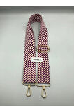 Desenli Ayarlanabilir Çanta Askısı Dokuma Mango 4cm x 120cm Etnik Desen