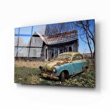 Klasik Araba Cam Tablo