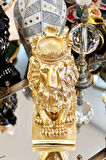 Gold Aslan Figürü Biblo