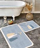 Saksı Desen Banyo Paspası, Oval Kenar Paspas Takımı,  Kaymaz Taban Banyo Paspası, Çiçekli  Klozet Takımı, Klozet Takımı, Yıkanabilir Klozet Takımı, Dekoratif Banyo Paspası