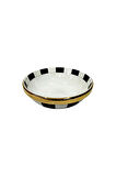 Damalı Siyah 20cm Kase