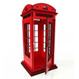 Ahşap Telefon Kulübesi 3D Dekoratif Ürün